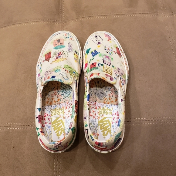 Vans X Collina Strada Classic Slip On Sneakers - sz 8.5 US MEN / 7 US WO… - Picture 1 of 14